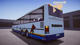 Setra S319 UL 15m — German Überland 3-Axle Intercity Bus Mod