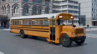 Download Mod Blue Bird International School Bus – Proton Bus - Proton Bus Simulator