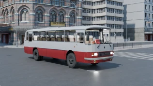 Download Mod LAZ-699 Turist – Soviet Intercity Bus Mod for PBS - Proton Bus Simulator
