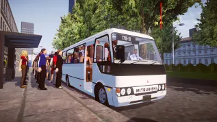 Download Mod Mitsubishi Fuso Rosa – Japanese JDM Minibus Mod - Proton Bus Simulator