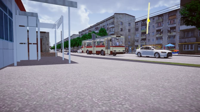 Mapa Bronitsyn Map — Moscow Region Suburban Mod for PBSU - Vista Geral do Mapa (Proton Bus Simulator)
