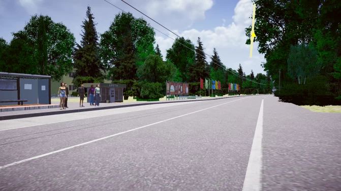 Mapa Bronitsyn Map — Moscow Region Suburban Mod for PBSU - Ruas e Paisagem (Proton Bus Simulator)