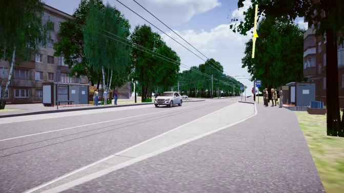 Mapa Bronitsyn Map — Moscow Region Suburban Mod for PBSU - Detalhes do Mapa (Proton Bus Simulator)