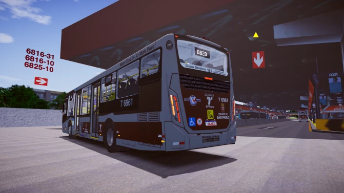 Mod Caio Millennium IV MB O-500U BlueTec 5 — SPTrans Bus Mod - Interior e Painel (Proton Bus Simulator)