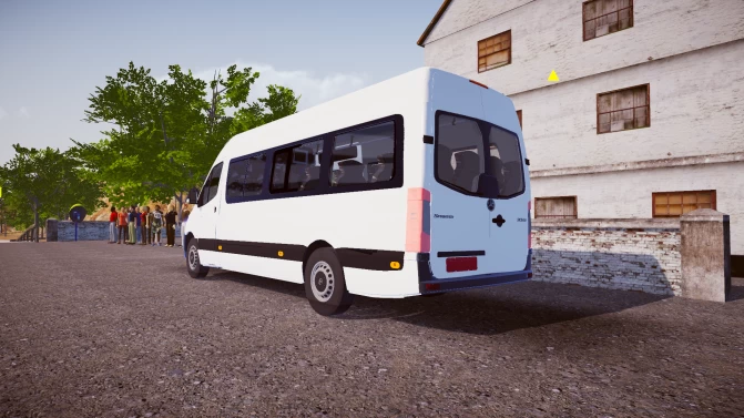 Mod Mercedes-Benz Sprinter 2020 — Modern Shuttle Van Bus Mod - Interior e Painel (Proton Bus Simulator)
