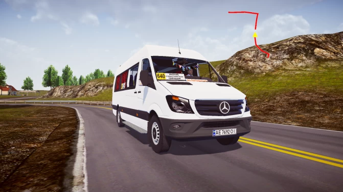 Mod MB Sprinter 415 CDI Turismo — Charter Executive Van Mod - Vista Principal/Lateral (Proton Bus Simulator)