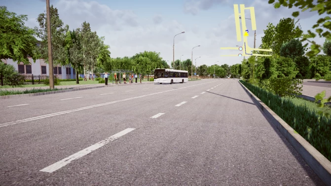 Mapa Borisov City — Belarus Eastern European Map Mod for PBSU - Vista Geral do Mapa (Proton Bus Simulator)