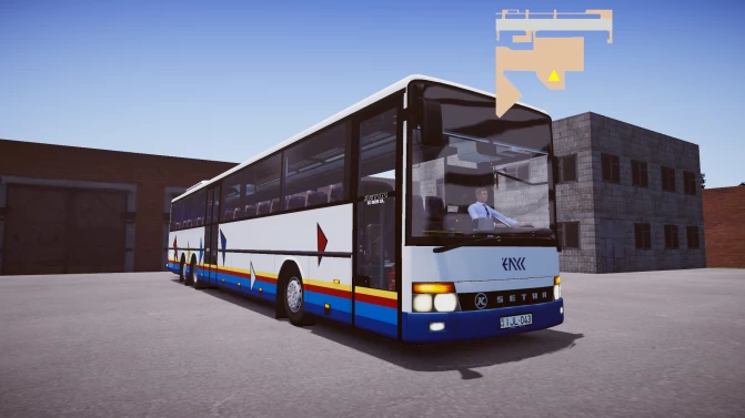 Mod Setra S319 UL 15m — German Überland 3-Axle Intercity Bus Mod - Interior e Painel (Proton Bus Simulator)
