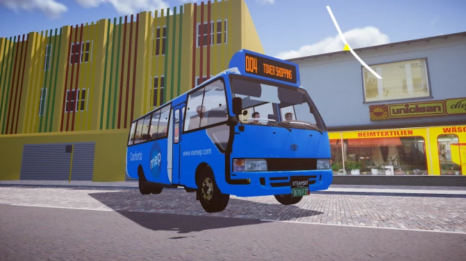 Mod Toyota Coaster B40 — Japanese Utility Minibus Mod - Interior e Painel (Proton Bus Simulator)