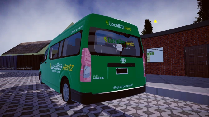 Mod Toyota Hiace 2019 Localiza – Compact Van Bus Mod - Interior e Painel (Proton Bus Simulator)