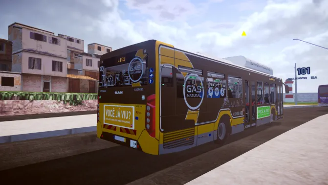 Mod Caetano City Gold (MAN 18.310) – Portuguese City Bus Mod - Interior e Painel (Proton Bus Simulator)