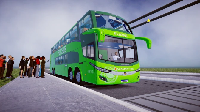 Mod Marcopolo Paradiso New G7 1800 DD – Brazilian Coach Mod - Vista Principal/Lateral (Proton Bus Simulator)