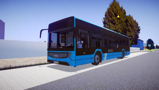 Mod Caetano City Gold (MAN D28 Diesel) – Portuguese Bus Mod - Vista Principal/Lateral (Proton Bus Simulator)