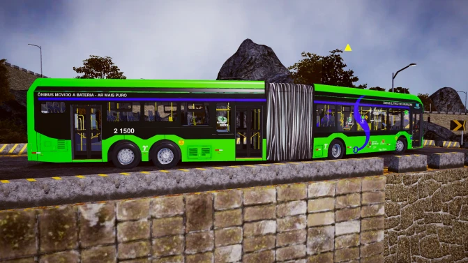 Mod Caio eMillennium MB O500UDA Eletra – Articulated BRT Mod - Interior e Painel (Proton Bus Simulator)