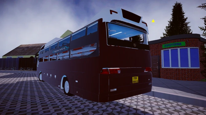 Mod Hyundai Aero Space 2007 — Korean Sleeper Coach Mod - Interior e Painel (Proton Bus Simulator)