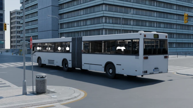 Mod MAN SG 292 Articulated Bus — VÖV II Schubgelenkbus Mod - Interior e Painel (Proton Bus Simulator)