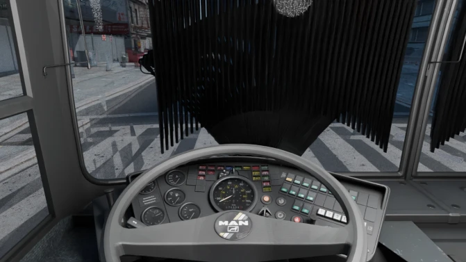 Mod MAN SG 292 Articulated Bus — VÖV II Schubgelenkbus Mod - Detalhes e Acabamento (Proton Bus Simulator)