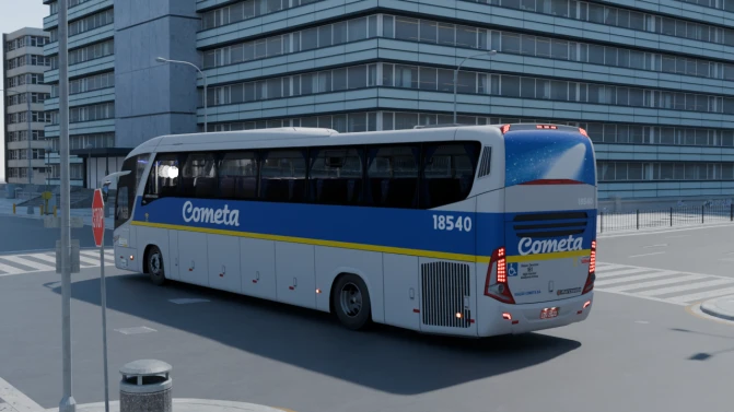 Mod Marcopolo Paradiso G7 1200 Scania K-360/K-400IB Mod - Interior e Painel (Proton Bus Simulator)