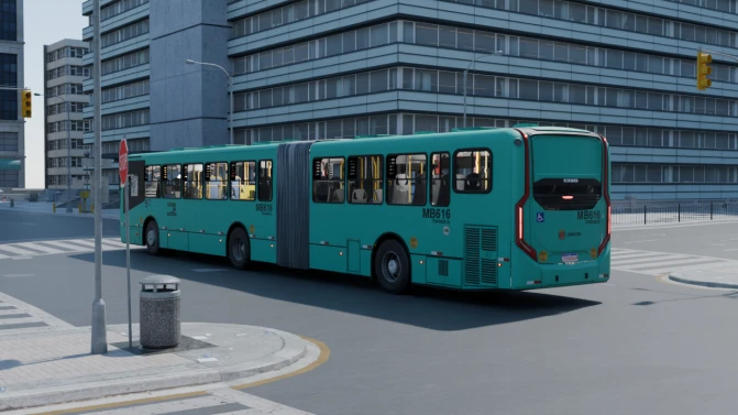 Mod Caio Millennium V MB O500MA BT6 Articulated Bus Mod - Interior e Painel (Proton Bus Simulator)