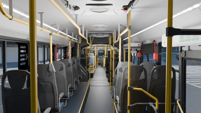 Mod Caio Millennium V Scania K320C Articulated Bus Mod - Detalhes e Acabamento (Proton Bus Simulator)
