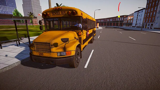 Mod Blue Bird Type C 1996 School Bus – American Classic Mod - Vista Principal/Lateral (Proton Bus Simulator)