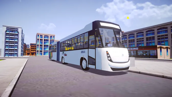 Mod DINA BRIGHTER 18 — Mexico City Metrobús Articulated Mod - Vista Principal/Lateral (Proton Bus Simulator)