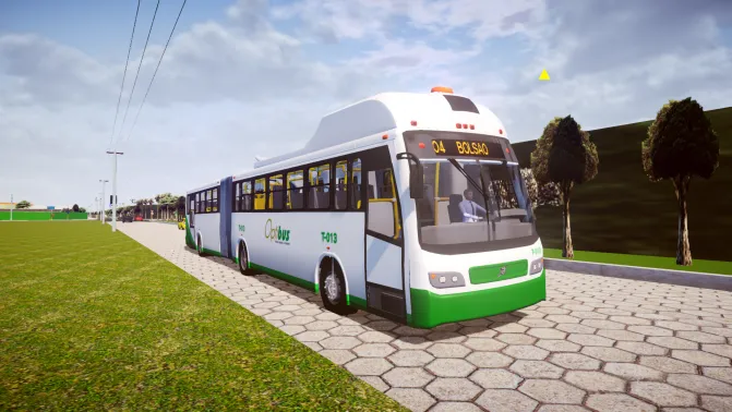 Mod Volvo 7300 BRT B340M 2010 — Mexico City Metrobús Bus Mod - Vista Principal/Lateral (Proton Bus Simulator)