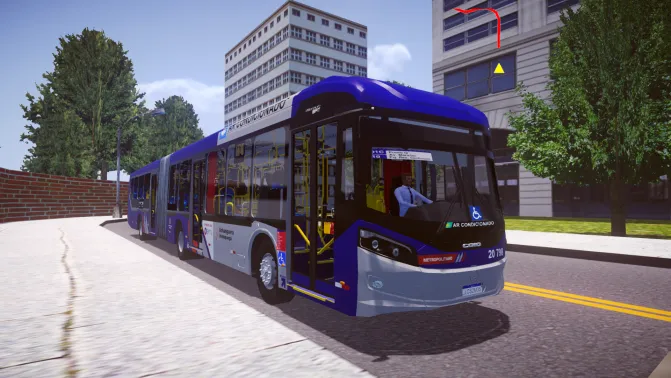 Mod Caio Millennium BRT O-500UA – Brazilian Articulated Mod - Vista Principal/Lateral (Proton Bus Simulator)