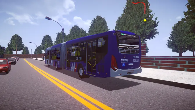 Mod Caio Millennium BRT O-500UA – Brazilian Articulated Mod - Interior e Painel (Proton Bus Simulator)