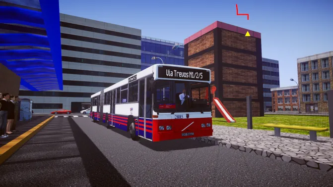 Mod Carrus City L Volvo B10MA — 18m Articulated City Bus Mod - Vista Principal/Lateral (Proton Bus Simulator)