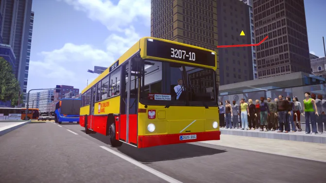 Mod Carrus City L Volvo B10M — 12m Finnish Polish City Bus Mod - Vista Principal/Lateral (Proton Bus Simulator)