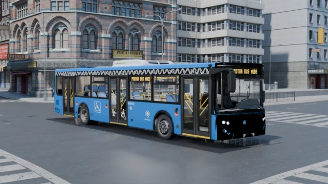 Mod LiAZ-5292.22 Russian City Bus — Proton Bus Simulator - Vista Principal/Lateral (Proton Bus Simulator)