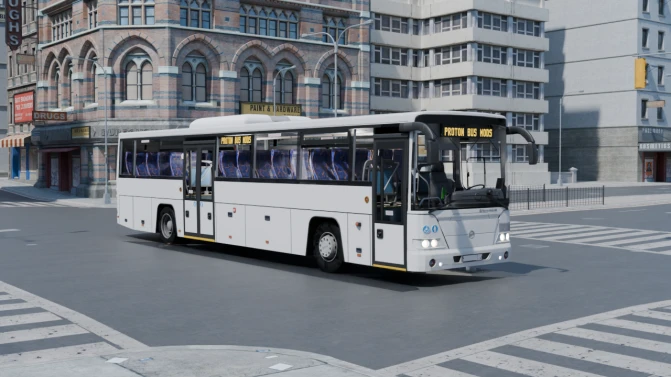 Mod LiAZ-5250 Voyage – Russian Suburban Bus Mod for PBS - Vista Principal/Lateral (Proton Bus Simulator)