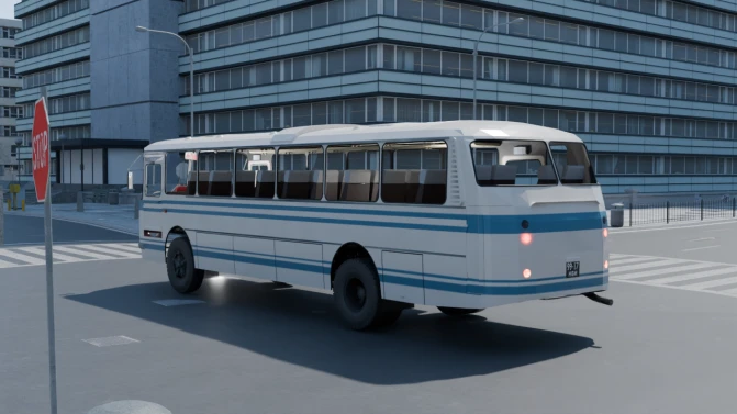 Mod LAZ-699 Turist – Soviet Intercity Bus Mod for PBS - Interior e Painel (Proton Bus Simulator)