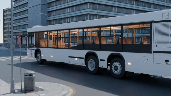 Mod MAZ-107.468 – Belarusian 3-Axle City Bus Mod for PBS - Interior e Painel (Proton Bus Simulator)