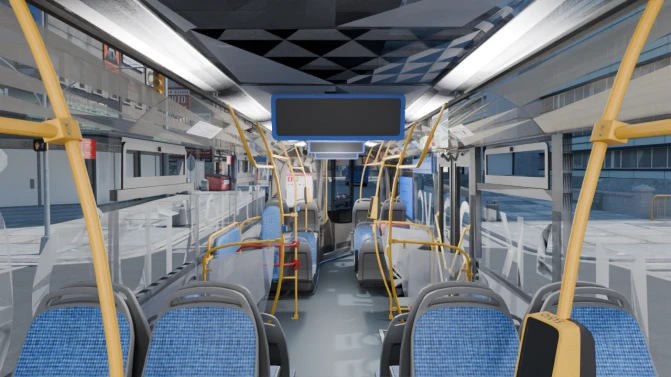 Mod LiAZ-6274 Electric Bus Mod — Moscow 3-Pack | PBS - Detalhes e Acabamento (Proton Bus Simulator)