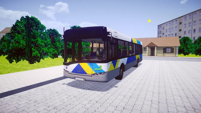 Mod Solaris Urbino 12 (Mk2) – 2-Door Polish City Bus Mod - Vista Principal/Lateral (Proton Bus Simulator)