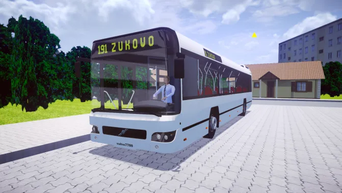 Mod Volvo 7700 Facelift Hybrid – Polish I-SAM Eco Bus Mod - Vista Principal/Lateral (Proton Bus Simulator)