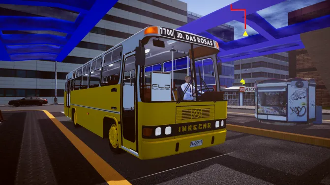 Mod Inrecar Sagitário (MB OF-1318) – Chilean Liebre Bus Mod - Vista Principal/Lateral (Proton Bus Simulator)