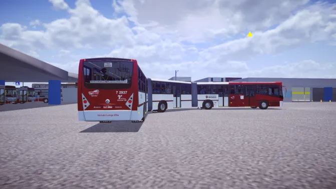 Mod Caio Top Bus 2004 — 25m Biarticulated São Paulo BRT Mod - Interior e Painel (Proton Bus Simulator)
