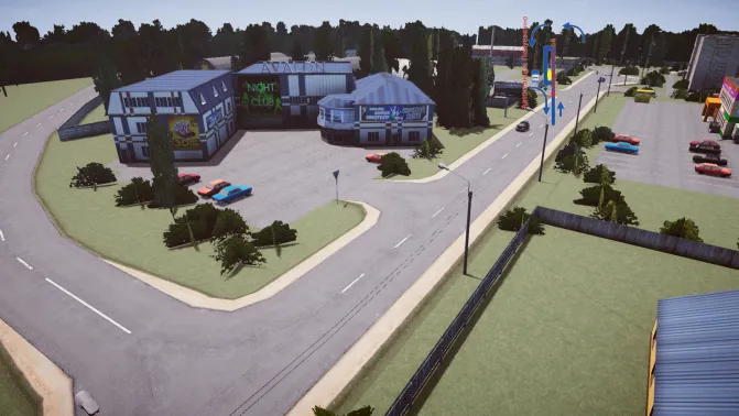 Mapa Ponaex City — Russian Post-Soviet Urban Map Mod for PBSU - Cenário e Detalhes (Proton Bus Simulator)