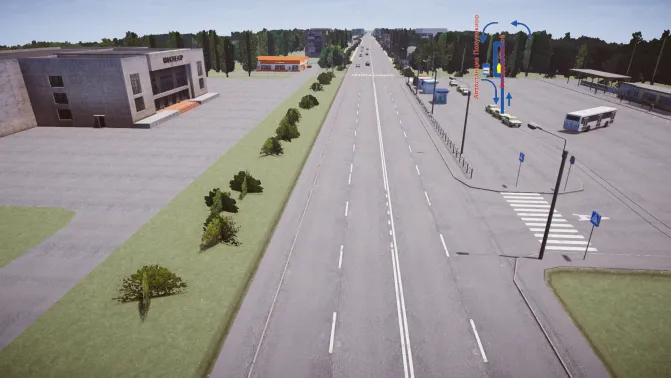 Mapa Ponaex City — Russian Post-Soviet Urban Map Mod for PBSU - Detalhes do Mapa (Proton Bus Simulator)