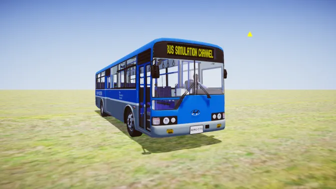Mod Hyundai Super Aerocity – South Korean Urban Bus Mod - Vista Principal/Lateral (Proton Bus Simulator)