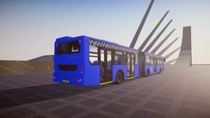 Mod LiAZ 6213.65 — 18m Russian Articulated Low-Floor Bus Mod - Interior e Painel (Proton Bus Simulator)