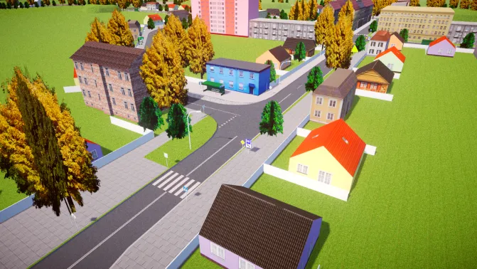Mapa Zernik Map — Polish Fictional City Mod for PBSU - Vista Geral do Mapa (Proton Bus Simulator)